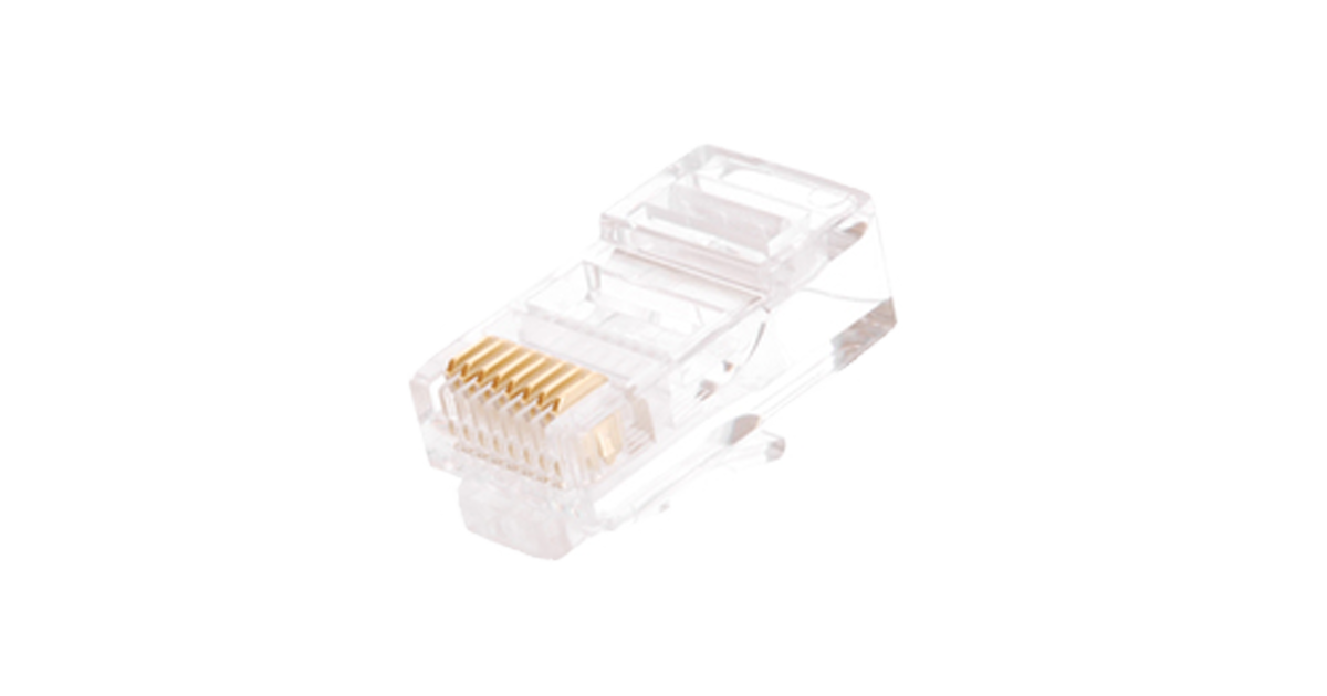 Коннектор RJ45/8P8C UD под витую пару, Кат.5e, неэкранированный (1000 шт)