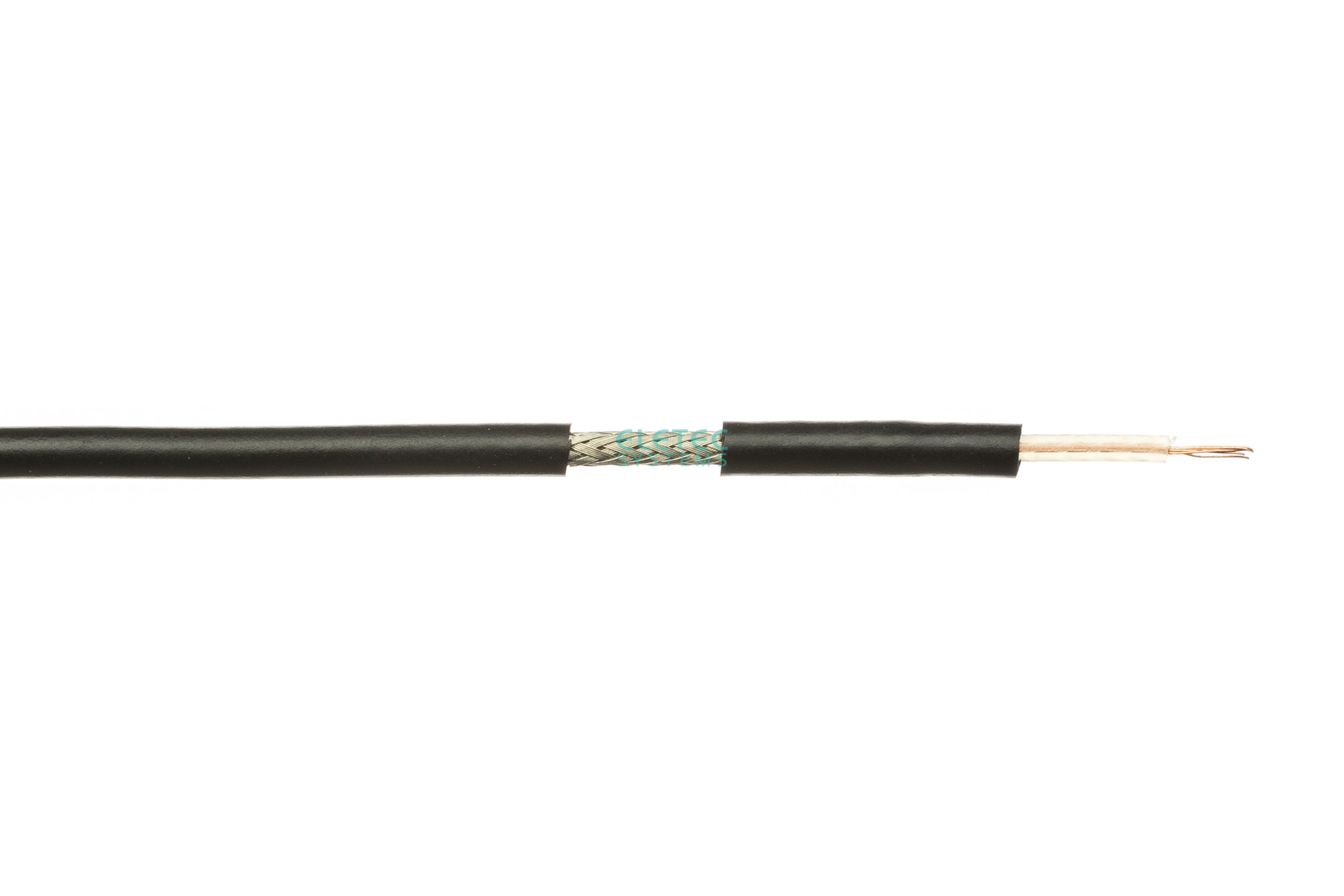 Кабель коаксиальный ЭЛЕТЭК RG-174 50 Ом, черный, 100 м